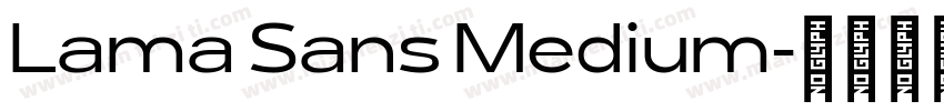 Lama Sans Medium字体转换